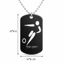 שרשרת דיסקיט מאלומיניום בעיצוב אישי עם השם שלך בעיצוב כדורגל אולימפי גודל הדיסקיט 2.9 × 5 ס"מ