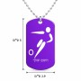 שרשרת דיסקיט מאלומיניום בעיצוב אישי עם השם שלך בעיצוב כדורגל אולימפי גודל הדיסקיט 2.9 × 5 ס"מ