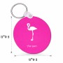 מחזיק מפתחות בצורת עיגול בעיצוב אישי עם השם שלך בעיצוב אנפה גודל המחזיק 5 × 5 ס"מ