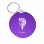 מחזיק מפתחות בצורת עיגול בעיצוב אישי עם השם שלך בעיצוב ראש סוס גודל המחזיק 5 × 5 ס"מ