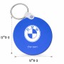 מחזיק מפתחות בצורת עיגול בעיצוב אישי עם השם שלך בעיצוב ב.מ.וו גודל המחזיק 5 × 5 ס"מ