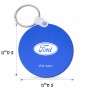 מחזיק מפתחות בצורת עיגול בעיצוב אישי עם השם שלך בעיצוב לחצות גודל המחזיק 5 × 5 ס"מ