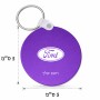 מחזיק מפתחות בצורת עיגול בעיצוב אישי עם השם שלך בעיצוב לחצות גודל המחזיק 5 × 5 ס"מ