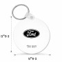 מחזיק מפתחות בצורת עיגול בעיצוב אישי עם השם שלך בעיצוב לחצות גודל המחזיק 5 × 5 ס"מ