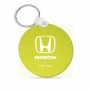 מחזיק מפתחות בצורת עיגול בעיצוב אישי עם השם שלך בעיצוב הונדה 2 גודל המחזיק 5 × 5 ס"מ