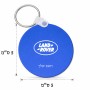 מחזיק מפתחות בצורת עיגול בעיצוב אישי עם השם שלך בעיצוב לנד רובר גודל המחזיק 5 × 5 ס"מ