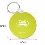מחזיק מפתחות בצורת עיגול בעיצוב אישי עם השם שלך בעיצוב לנד רובר גודל המחזיק 5 × 5 ס"מ