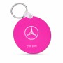 מחזיק מפתחות בצורת עיגול בעיצוב אישי עם השם שלך בעיצוב מרצדס-בנץ גודל המחזיק 5 × 5 ס"מ
