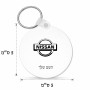 מחזיק מפתחות בצורת עיגול בעיצוב אישי עם השם שלך בעיצוב ניסאן גודל המחזיק 5 × 5 ס"מ
