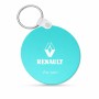מחזיק מפתחות בצורת עיגול בעיצוב אישי עם השם שלך בעיצוב רנו גודל המחזיק 5 × 5 ס"מ