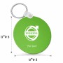 מחזיק מפתחות בצורת עיגול בעיצוב אישי עם השם שלך בעיצוב וולוו גודל המחזיק 5 × 5 ס"מ