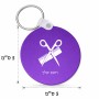 מחזיק מפתחות בצורת עיגול בעיצוב אישי עם השם שלך בעיצוב מעצב שיער גודל המחזיק 5 × 5 ס"מ