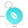 מחזיק מפתחות בצורת עיגול בעיצוב אישי עם השם שלך בעיצוב שפתיים - נשיקה גודל המחזיק 5 × 5 ס"מ