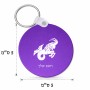 מחזיק מפתחות בצורת עיגול בעיצוב אישי עם השם שלך בעיצוב מזלות - גדי גודל המחזיק 5 × 5 ס"מ