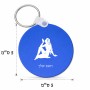 מחזיק מפתחות בצורת עיגול בעיצוב אישי עם השם שלך בעיצוב מזלות - בתולה גודל המחזיק 5 × 5 ס"מ