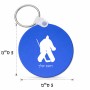 מחזיק מפתחות בצורת עיגול בעיצוב אישי עם השם שלך בעיצוב הוקי שוערים גודל המחזיק 5 × 5 ס"מ