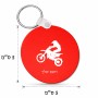 מחזיק מפתחות בצורת עיגול בעיצוב אישי עם השם שלך בעיצוב מוטוקרוס גודל המחזיק 5 × 5 ס"מ