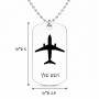 שרשרת דיסקיט מאלומיניום בעיצוב אישי עם השם שלך בעיצוב טייס - טייס גודל הדיסקיט 2.9 × 5 ס"מ