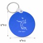 מחזיק מפתחות בצורת עיגול בעיצוב אישי עם השם שלך בעיצוב שחקן כדורעף גודל המחזיק 5 × 5 ס"מ