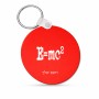 מחזיק מפתחות בצורת עיגול בעיצוב אישי עם השם שלך בעיצוב נוסחת אלברט איינשטיין גודל המחזיק 5 × 5 ס"מ