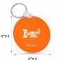 מחזיק מפתחות בצורת עיגול בעיצוב אישי עם השם שלך בעיצוב נוסחת אלברט איינשטיין גודל המחזיק 5 × 5 ס"מ