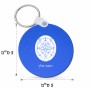 מחזיק מפתחות בצורת עיגול בעיצוב אישי עם השם שלך בעיצוב לוח שנה אצטקי של המאיה גודל המחזיק 5 × 5 ס"מ