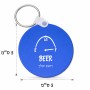 מחזיק מפתחות בצורת עיגול בעיצוב אישי עם השם שלך בעיצוב מיכל של בירה גודל המחזיק 5 × 5 ס"מ