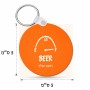 מחזיק מפתחות בצורת עיגול בעיצוב אישי עם השם שלך בעיצוב מיכל של בירה גודל המחזיק 5 × 5 ס"מ