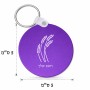 מחזיק מפתחות בצורת עיגול בעיצוב אישי עם השם שלך בעיצוב חיטה גלית זהב גודל המחזיק 5 × 5 ס"מ