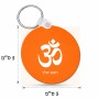 מחזיק מפתחות בצורת עיגול בעיצוב אישי עם השם שלך בעיצוב סמל אום גודל המחזיק 5 × 5 ס"מ