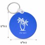 מחזיק מפתחות בצורת עיגול בעיצוב אישי עם השם שלך בעיצוב כפות ידיים גודל המחזיק 5 × 5 ס"מ