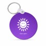 מחזיק מפתחות בצורת עיגול בעיצוב אישי עם השם שלך בעיצוב שמש גודל המחזיק 5 × 5 ס"מ