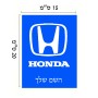 שלט אלומיניום קטן לחדר בעיצוב אישי עם השם שלך בעיצוב הונדה 2 גודל השלט 15 × 20 ס"מ.