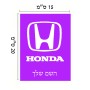 שלט אלומיניום קטן לחדר בעיצוב אישי עם השם שלך בעיצוב הונדה 2 גודל השלט 15 × 20 ס"מ.