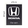 שלט אלומיניום קטן לחדר בעיצוב אישי עם השם שלך בעיצוב הונדה 2 גודל השלט 15 × 20 ס"מ.