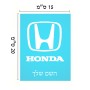 שלט אלומיניום קטן לחדר בעיצוב אישי עם השם שלך בעיצוב הונדה 2 גודל השלט 15 × 20 ס"מ.