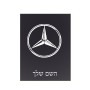 שלט אלומיניום קטן לחדר בעיצוב אישי עם השם שלך בעיצוב מרצדס-בנץ גודל השלט 15 × 20 ס"מ.