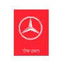 שלט אלומיניום קטן לחדר בעיצוב אישי עם השם שלך בעיצוב מרצדס-בנץ גודל השלט 15 × 20 ס"מ.