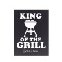 שלט אלומיניום קטן לחדר בעיצוב אישי עם השם שלך בעיצוב מלך הגריל גודל השלט 15 × 20 ס"מ.