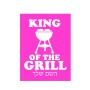 שלט אלומיניום קטן לחדר בעיצוב אישי עם השם שלך בעיצוב מלך הגריל גודל השלט 15 × 20 ס"מ.