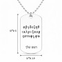 שרשרת דיסקיט מאלומיניום בעיצוב אישי עם השם שלך בעיצוב האלפבית היווני גודל הדיסקיט 2.9 × 5 ס"מ