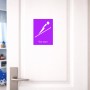 שלט אלומיניום קטן לחדר בעיצוב אישי עם השם שלך בעיצוב קפיצת סקי אולימפית גודל השלט 15 × 20 ס"מ.