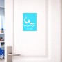 שלט אלומיניום קטן לחדר בעיצוב אישי עם השם שלך בעיצוב כדור מים אולימפי גודל השלט 15 × 20 ס"מ.