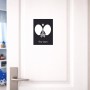 שלט אלומיניום קטן לחדר בעיצוב אישי עם השם שלך בעיצוב פינג פונג גודל השלט 15 × 20 ס"מ.