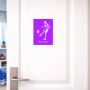 שלט אלומיניום קטן לחדר בעיצוב אישי עם השם שלך בעיצוב שחקן כדורגל גודל השלט 15 × 20 ס"מ.