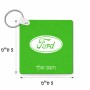 מחזיק מפתחות בצורת ריבוע בעיצוב אישי עם השם שלך בעיצוב לחצות גודל המחזיק 5 × 5 ס"מ