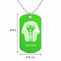 שרשרת דיסקיט מאלומיניום בעיצוב אישי עם השם שלך בעיצוב פרעה - תות ענח' אמון מצרי גודל הדיסקיט 2.9 × 5 ס"מ