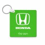 מחזיק מפתחות בצורת ריבוע בעיצוב אישי עם השם שלך בעיצוב הונדה 2 גודל המחזיק 5 × 5 ס"מ