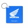 מחזיק מפתחות בצורת ריבוע בעיצוב אישי עם השם שלך בעיצוב הונדה גודל המחזיק 5 × 5 ס"מ