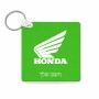 מחזיק מפתחות בצורת ריבוע בעיצוב אישי עם השם שלך בעיצוב הונדה גודל המחזיק 5 × 5 ס"מ